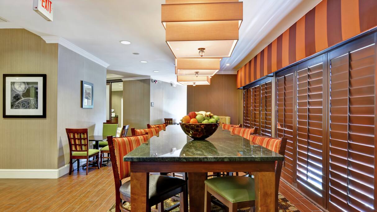 Long table in Dining area